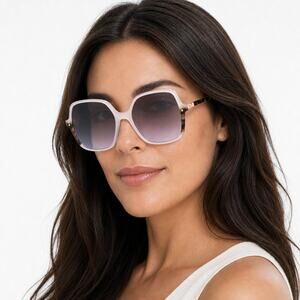 NEW Carolina Herrera HER 0244/S 0SZJQR Ivory Sunglasses authentic